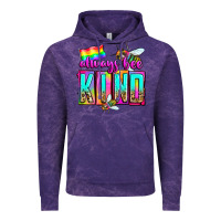 Cloud Purple always bee kind Vintage Hoodie - Zillion Design Studio