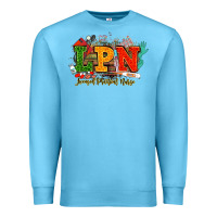 Ocean Blue lpn licensed practical nurse juneteenth Premium Sweatshirt - NancyCooperArtShop