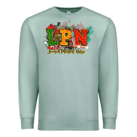 Seafoam lpn licensed practical nurse juneteenth Premium Sweatshirt - NancyCooperArtShop