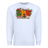 White lpn licensed practical nurse juneteenth Premium Sweatshirt - NancyCooperArtShop