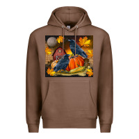 Chestnut Fall Crow Premium Hoodie - LillyAllenDesigns