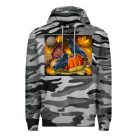 Slate Camo Fall Crow Premium Hoodie - LillyAllenDesigns