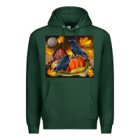 Sports Green Fall Crow Premium Hoodie - LillyAllenDesigns