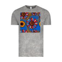 Cloud Rock usa sunflowers seamless pattern Vintage Tee - HRA Design Shop
