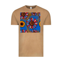 Vintage Camel usa sunflowers seamless pattern Vintage Tee - HRA Design Shop