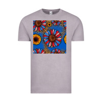 Vintage Zinc usa sunflowers seamless pattern Vintage Tee - HRA Design Shop
