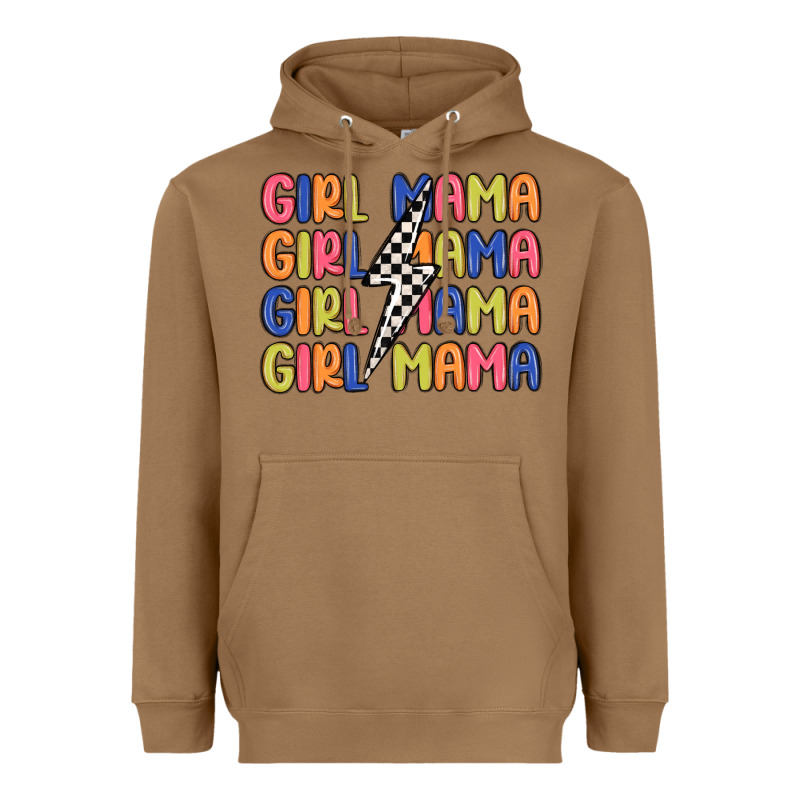 Girl Mama Lightning Bolt Heavyweight Hoodie by MaliasSmallBusiness | Teevron