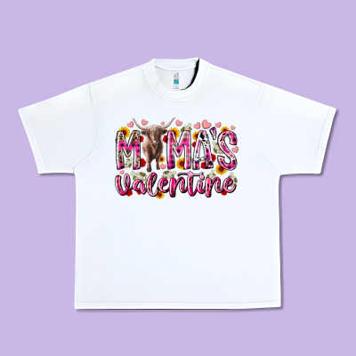 Mama Is Valentine Urban Heavy Tee Designed By Racoondesign