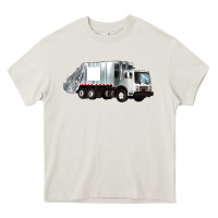 Cream garbage truck Heavy Core Tee - Artiststas