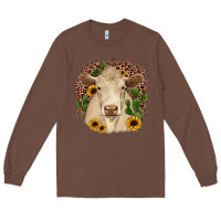 Chestnut charolais leopard cactus sunflower Long Sleeve Tee - JahusDesignShop