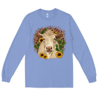 Colony Blue charolais leopard cactus sunflower Long Sleeve Tee - JahusDesignShop