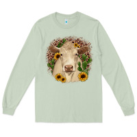 Matcha charolais leopard cactus sunflower Long Sleeve Tee - JahusDesignShop