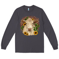 Smoke charolais leopard cactus sunflower Long Sleeve Tee - JahusDesignShop