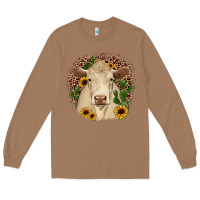 Toasted Coconut charolais leopard cactus sunflower Long Sleeve Tee - JahusDesignShop