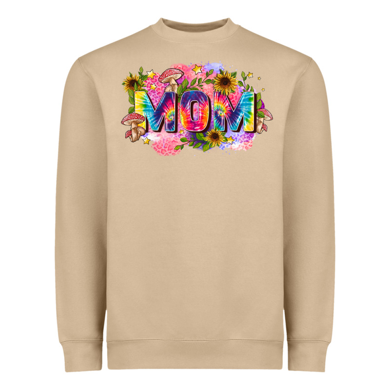 Tie Dye Mom Heavyweight Sweatshirt by Zillion Design Studio | Teevron