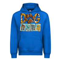 Cobalt Dog Nana with Paw Urban Hoodie - texasbilliewilder