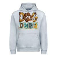 Heather Grey Dog Nana with Paw Urban Hoodie - texasbilliewilder