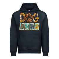 Navy Dog Nana with Paw Urban Hoodie - texasbilliewilder