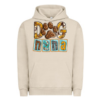 Pigment French Oak Dog Nana with Paw Urban Hoodie - texasbilliewilder