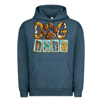 Pigment Midnight Navy Dog Nana with Paw Urban Hoodie - texasbilliewilder