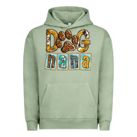 Pigment Oil Green Dog Nana with Paw Urban Hoodie - texasbilliewilder