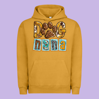 Dog Nana With Paw Urban Hoodie Designed By Texasbilliewilder