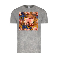 Cloud Rock american pigs seamless pattern Vintage Tee - HRA Design Shop