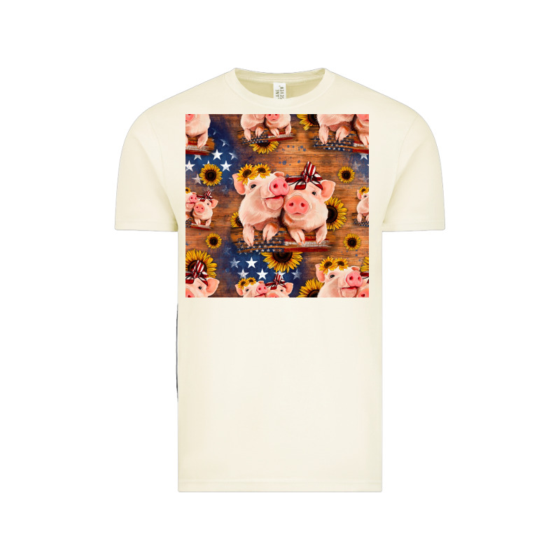 American Pigs Seamless Pattern Vintage Tee by HRA Design Shop | Teevron