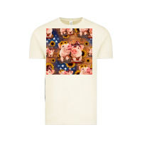 Vintage Arctic american pigs seamless pattern Vintage Tee - HRA Design Shop