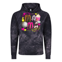 Cloud Black mama volleyball with popcorn Vintage Hoodie - texasbilliewilder