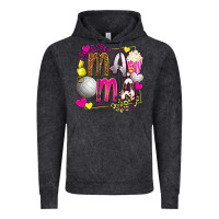 Vintage Black mama volleyball with popcorn Vintage Hoodie - texasbilliewilder