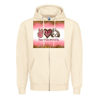 Sandshell peace love shih tzu Zipper Hoodie - Jasminsmagicworld
