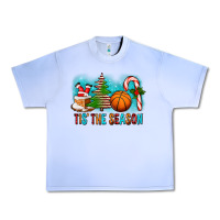Grape Ice Tis The Season Christmas With Basketball And Candy Cane Urban Heavy Tee - FaDigitalArtStudio