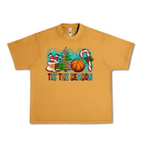 Peanut Butter Tis The Season Christmas With Basketball And Candy Cane Urban Heavy Tee - FaDigitalArtStudio