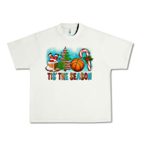 Pistachio Tis The Season Christmas With Basketball And Candy Cane Urban Heavy Tee - FaDigitalArtStudio