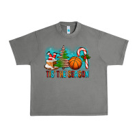 Tornado Tis The Season Christmas With Basketball And Candy Cane Urban Heavy Tee - FaDigitalArtStudio