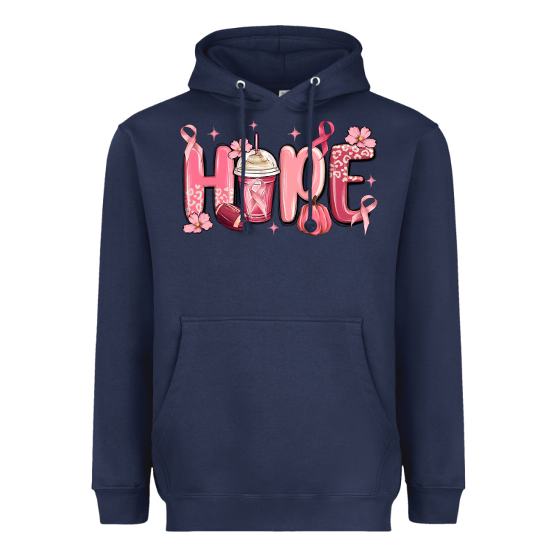 Breast Cancer Awareness Hope Heavyweight Hoodie by MaliasSmallBusiness | Teevron