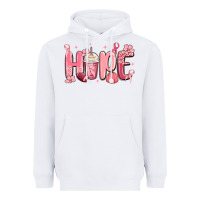 White breast cancer awareness hope Heavyweight Hoodie - MaliasSmallBusiness