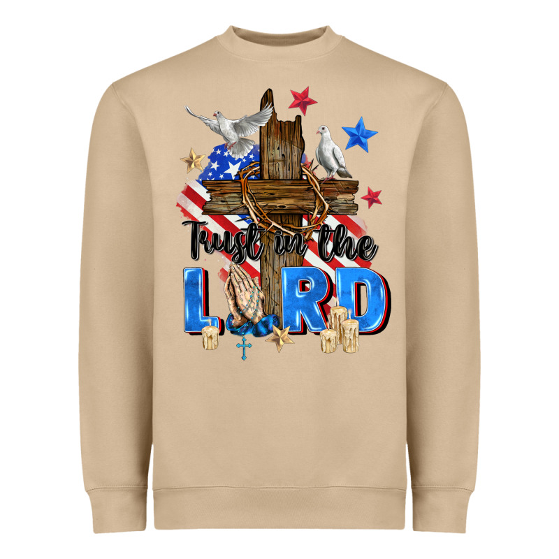 Trust In The Lord Heavyweight Sweatshirt by Zillion Design Studio | Teevron