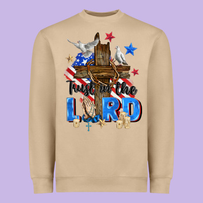 Trust In The Lord Heavyweight Sweatshirt Designed By Zillion Design Studio