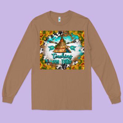 Teaching My Tribe Tumbler Long Sleeve Tee Designed By Bundleandbundleshop