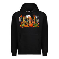 Black Fall RN Registered Nurse Premium Hoodie - LillyAllenDesigns