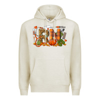 Oatmeal Heather Fall RN Registered Nurse Premium Hoodie - LillyAllenDesigns