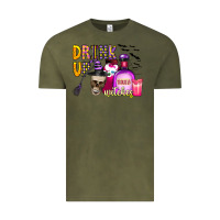 Vintage Olive drink up witches Vintage Tee - CowhideDigitalArt
