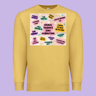 Physical Therapist Daily Affirmations Premium Sweatshirt Designed By Maliassmallbusiness