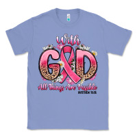 Colony Blue breast cancer with god all things are possible Classic Tee - Artiststas