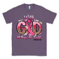 Lavender breast cancer with god all things are possible Classic Tee - Artiststas
