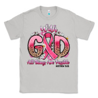 Moon Dust breast cancer with god all things are possible Classic Tee - Artiststas