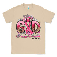Mushroom breast cancer with god all things are possible Classic Tee - Artiststas