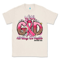 Natural breast cancer with god all things are possible Classic Tee - Artiststas